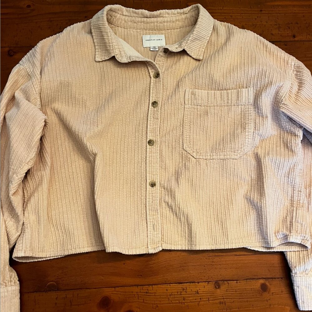 American Eagle Corduroy Button-Up Jacket